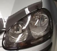 Защита передних фар VW Golf V (карбон) Защита передних фар VW Golf V (карбон)