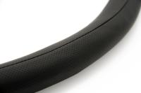Оплётка на руль черая ПВХ размер L(39-41см)