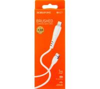 Кабель USB 2.4A USB-micro USB Triumph charging data white 1m