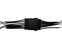 Колодка герметичная AMP гнездо+штырь 6 конт. с провод. S=0.75 L=120