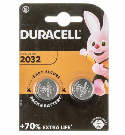 Элемент питания Duracell CR2032-BL2 (2шт)