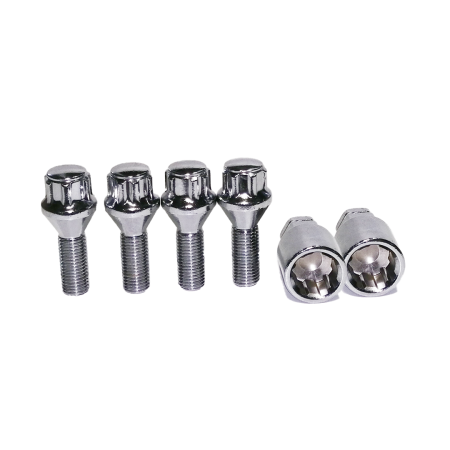 Секретки болт конус 12*1.25*28 2ключа (блистер)