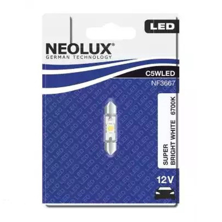 Светодиод C5W 12V 0,5W 36mm 6700K SV8.5-8