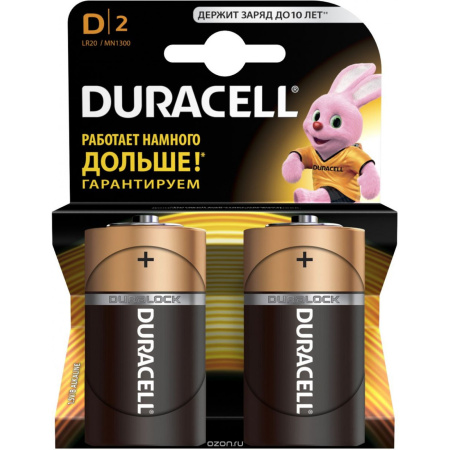 Элемент питания Duracell LR20-BL2