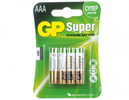 Элемент питания GP LR03-4BL Super Alkaline