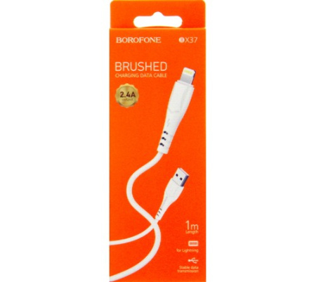 Кабель USB 2.4A USB-micro USB Triumph charging data white 1m