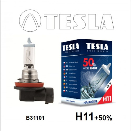 Лампа H11 12V 55W+50% PGJ19-2