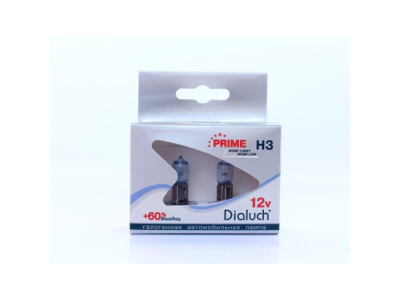 Лампа H3 12V 55W+60% PK22s Prime Blue Ray