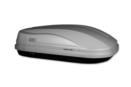 Бокс автомобильный Магнум 350 серый, тиснение Карбон (1400*900*420)