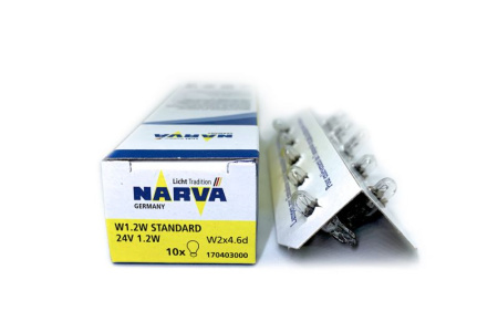 Лампа W1.2W 24V W2*4.6d Лампа W1.2W 24V W2*4.6d