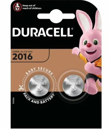 Элемент питания Duracell CR2016-BL2 (2шт)