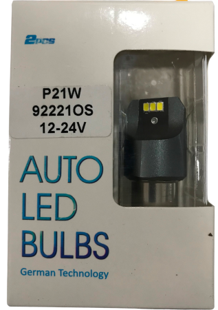 Светодиод P21W 12/24V ВА15s Canbas (чип OSRAM/блистер 2шт)