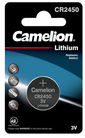 Элемент питания Camelion CR2450-1BL Элемент питания Camelion CR2450-1BL