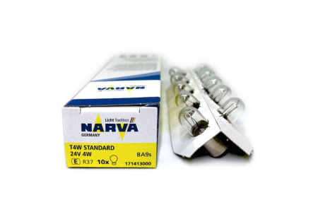 Лампа T4W 24V BA9s