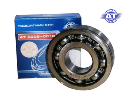 Подшипник КПП вторичный вал ВАЗ 2101-2107 (опора промеж.) 6306