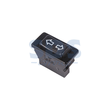 Выключатель стеклоподъемника клавишный 12V 20А (5с) (ON)-OFF-(ON) черный
