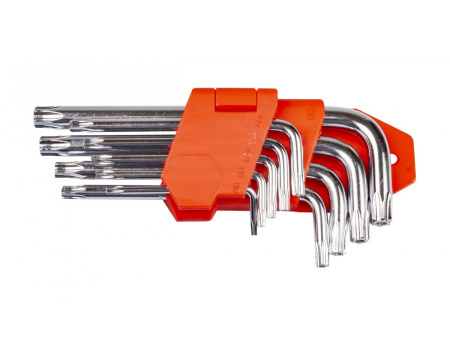 Ключ Г- образный TORX набор 9 предметов (T10-T45)