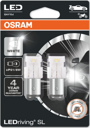 Светодиод P21/5W 1.7W 12V BAY15d LEDriving