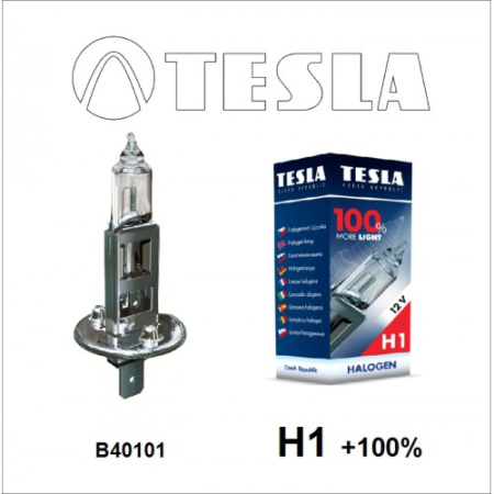 Лампа H1 12V 55W+100% P14,5s