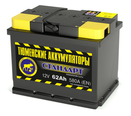 Аккумулятор Тюмень 6-СТ-62  580A
