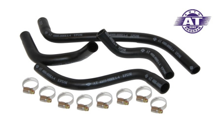 Патрубки отопителя ВАЗ 2108-99/2113-15 с хомутами (мотор+салон)