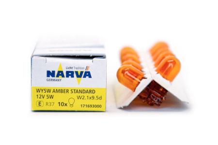 Лампа WY5W 12V 5W (W2,1x9,5d) Лампа WY5W 12V 5W (W2,1x9,5d)