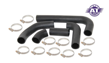 Патрубки радиатора Daewoo (5 патрубков + 10 хомутов)