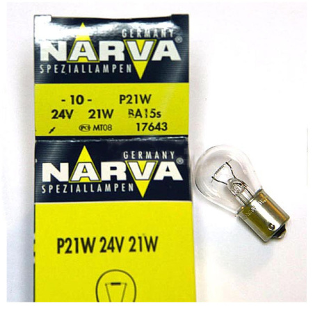 Лампа P21W 24V BA15s